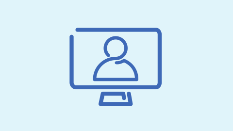 person icon on pc monitor